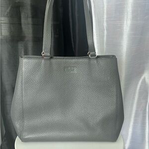 Priced to sell: Dagne Dover Allyn Gray Pebbled Leather Tote size M